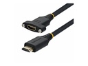 StarTech.com Startech - High Speed - HDMI-Verlängerungskabel mit Ethernet - HDMI männlich zu HDMI weiblich - 1.8 m - Schwarz - Panelmontage, 1440p (UWQHD)