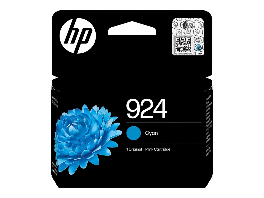 HP 924 Cyan Original Ink Cartridge - Original - Tintenpatrone
