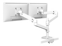 Ergotron LX Pro - Befestigungskit (Doppelgelenkarm) - modular - für 2 LCD-Displays - with low-profile C-clamp - weiß - Bildschirmgröße: bis zu 61 cm (bis zu 24 Zoll)