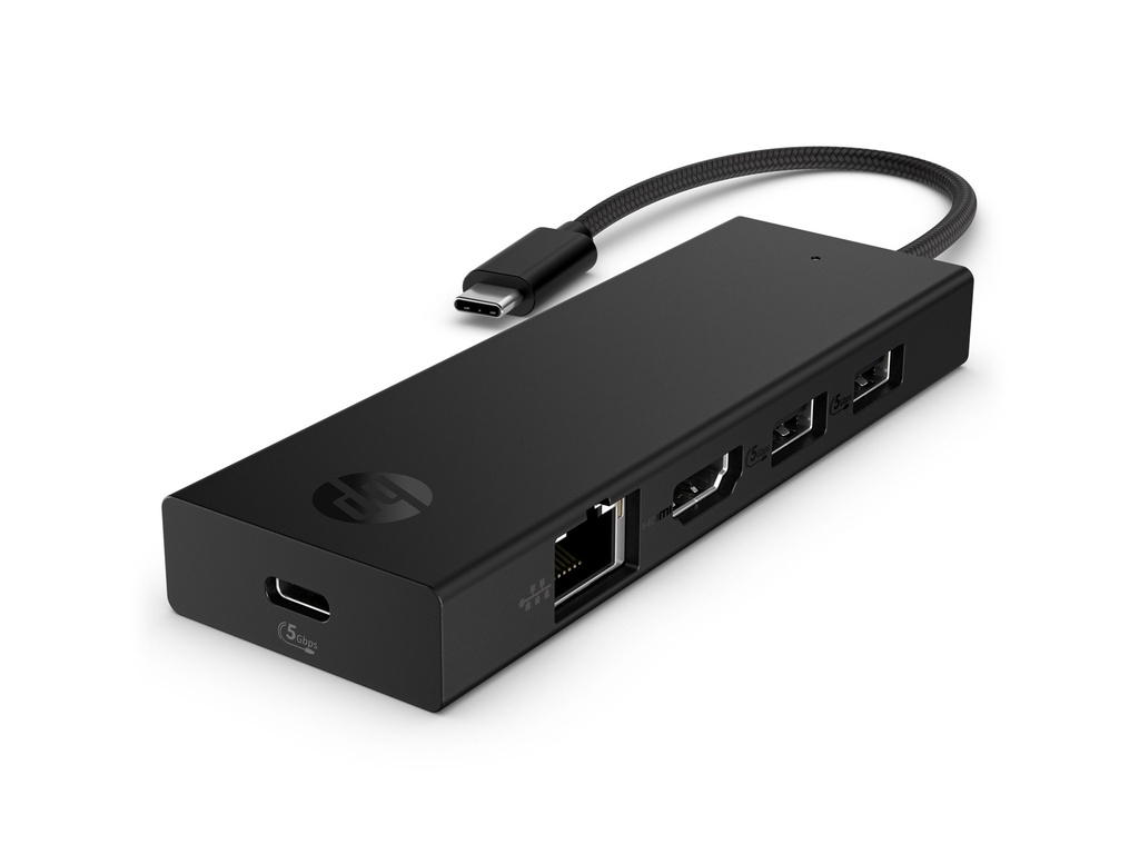 HP Portable USB-C 4K HDMI Hub - Port Replicator