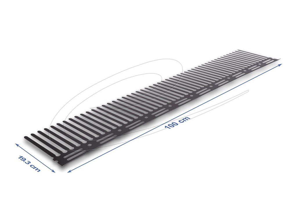 Delock Solarpanel-Tierbarriere - braun, RAL 8019 - 1 m (Packung mit 2)