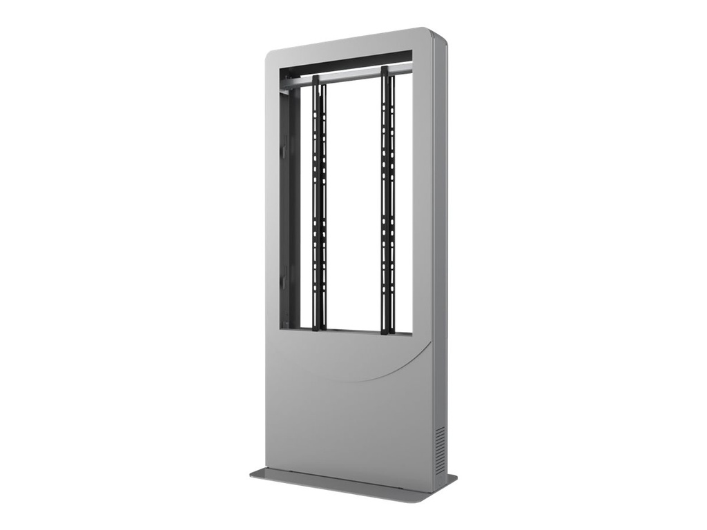 Peerless Portrait Back-to-Back Kiosk KIPC2555B-EUK - Aufstellung - für 2 LCD-Displays/AV-Systeme - verriegelbar - Aluminium, Stahl - Glanzschwarz - Bildschirmgröße: 127 cm (50")