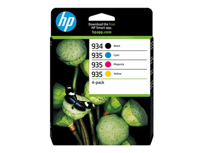 HP 934/935 - 4er-Pack - Schwarz, Gelb, Cyan,
