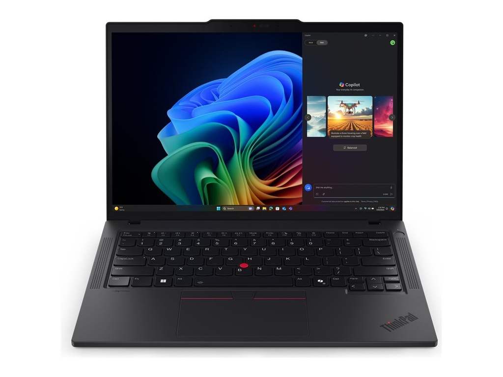 Lenovo ThinkPad T14 Gen 6 21QG - 180°-Scharnierdesign - Intel Core Ultra 5 228V - Win 11 Pro - Arc Graphics 130V - 32 GB RAM - 1 TB SSD TCG Opal Encryption 2, NVMe - 35.6 cm (14")