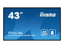 Iiyama LH4354UHS-B1AG - 108 cm (43") Diagonalklasse LH54 Series LCD-Display mit LED-Hintergrundbeleuchtung - interaktive Digital Signage - mit Integrierter SoC-Mediaplayer - 4K UHD (2160p)