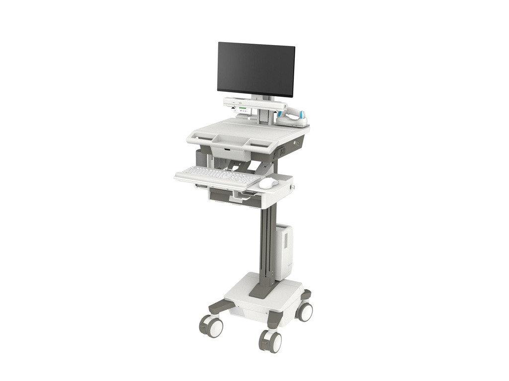 [M011-0101-133001-1-0] Ergotron Mosaic - Wagen - für LCD-Display / PC-Ausrüstung - verriegelbar - medizinisch - Bildschirmgröße: bis zu 61 cm (bis zu 24 Zoll)