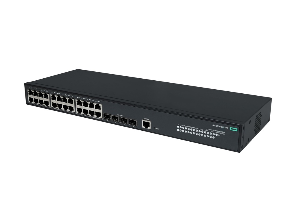 HPE Networking Comware 5050EI 20p 10/100/1000BASE-T 4P Smart Rate 1/2.5GbE 4p SFP 1G/2.5G AC Switch - Switch - L3 - managed - 20 x 10/100/1000Base-T + 4 x 1/2.5GBase-X + 4 x 1/2.5 Gigabit SFP (uplink / stacking)