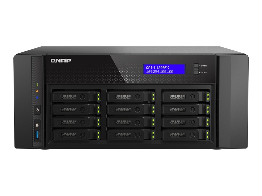 QNAP QAI-h1290FX - NAS-Server - 12 Schächte