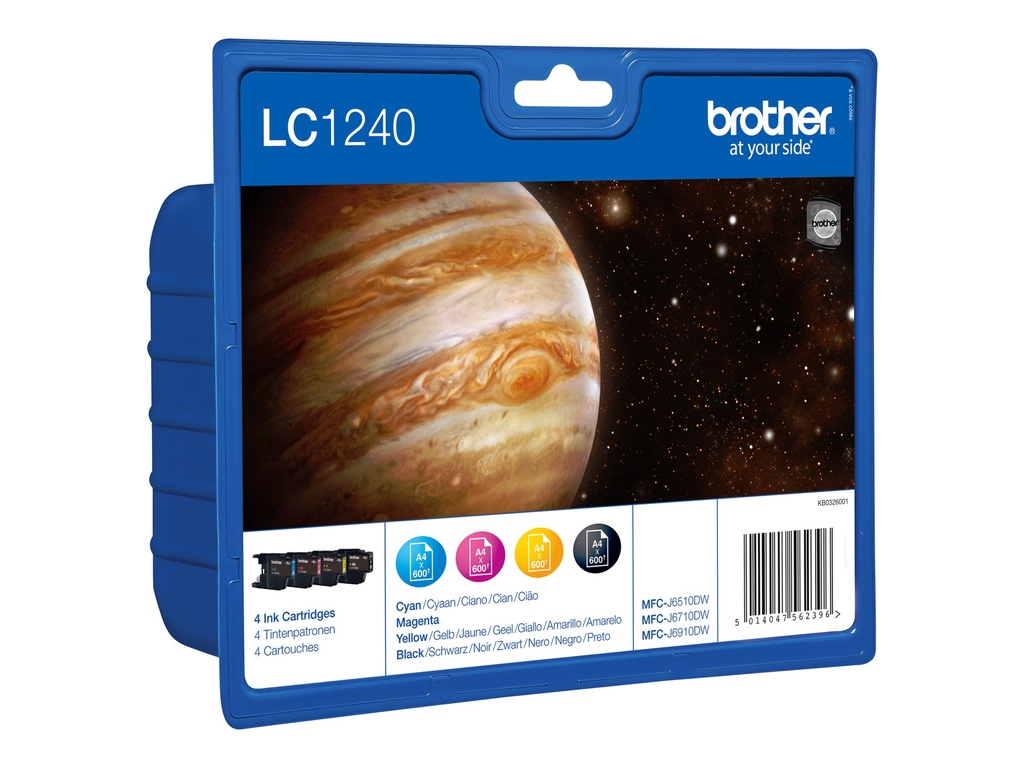 Brother LC1240 Value Pack - Schwarz, Gelb, Cyan