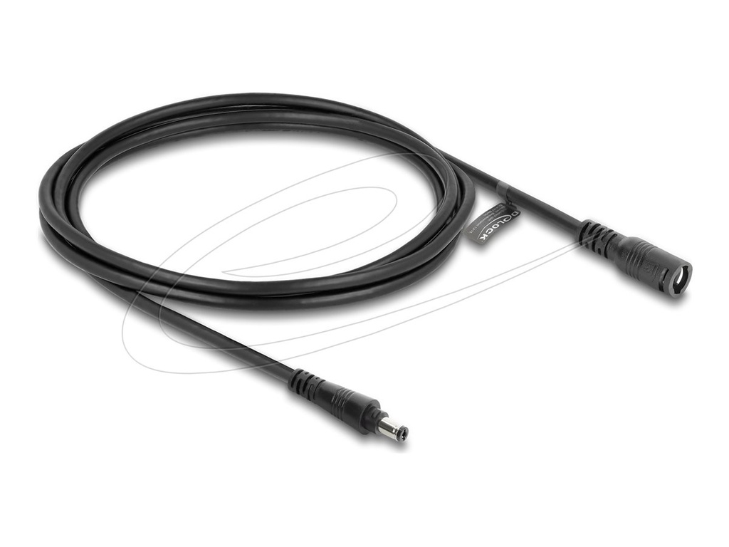 Delock Spannungsversorgungs-Verlängerungskabel - DC-Stecker 5,5 mm x 2,5 mm (M)