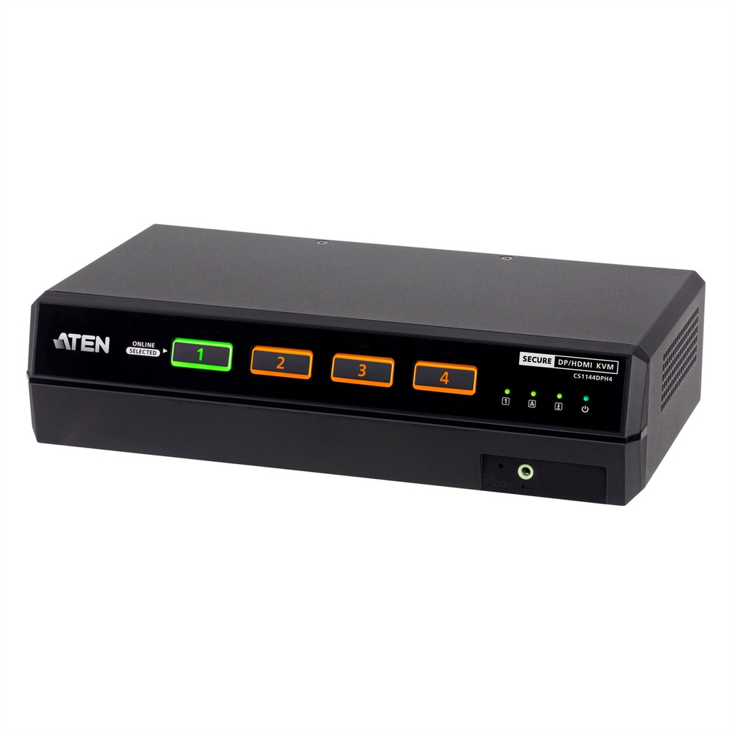 [CS1144DPH4] ATEN USB 5K DisplayPort/HDMI Dual Display - KVM-Umschalter - 4-Port