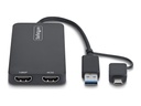 StarTech.com Startech - Videoadapter - USB Typ A, USB-C männlich