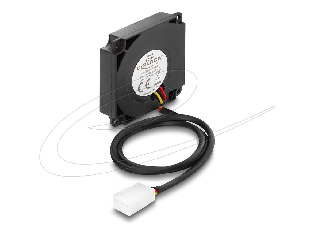[67488] Delock Radiallüfter Lüftergebläse DC 40 x 40 10 mm - 12 V - Radial