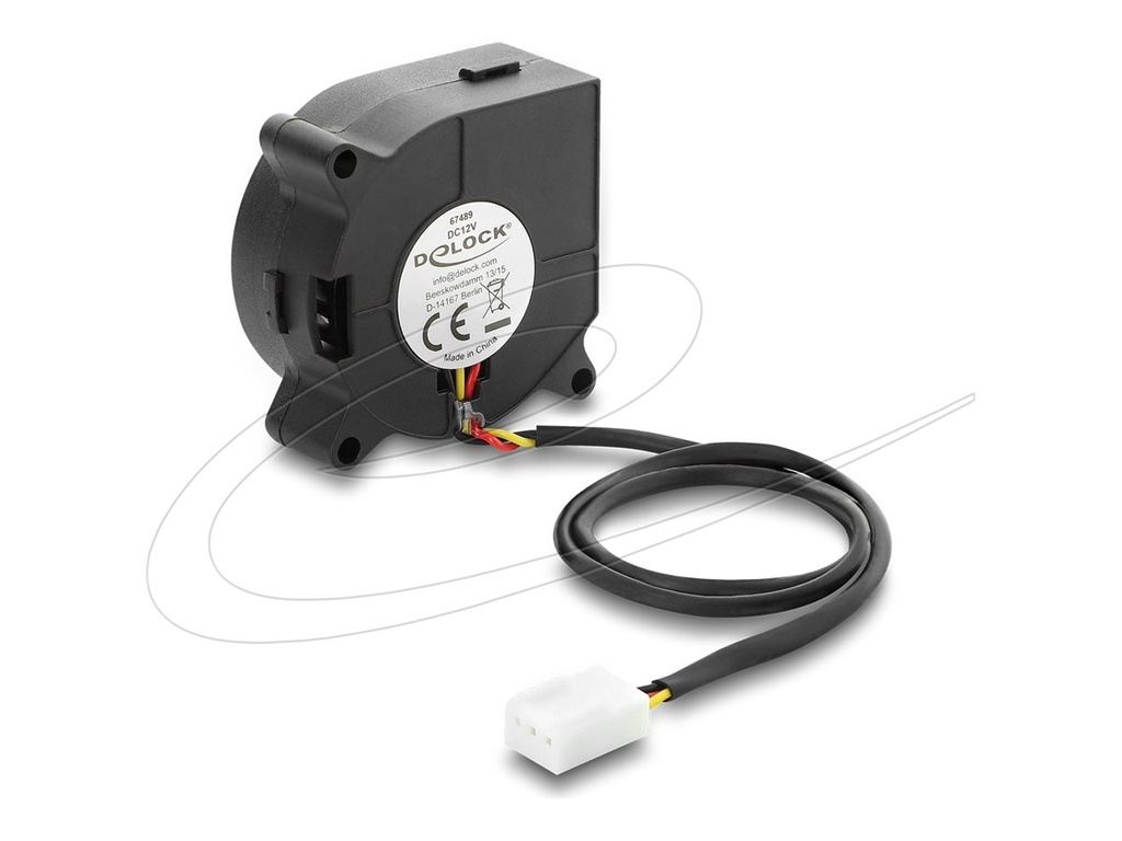 [67489] Delock Radiallüfter Lüftergebläse DC 40 x 40 20 mm - 12 V - Radial