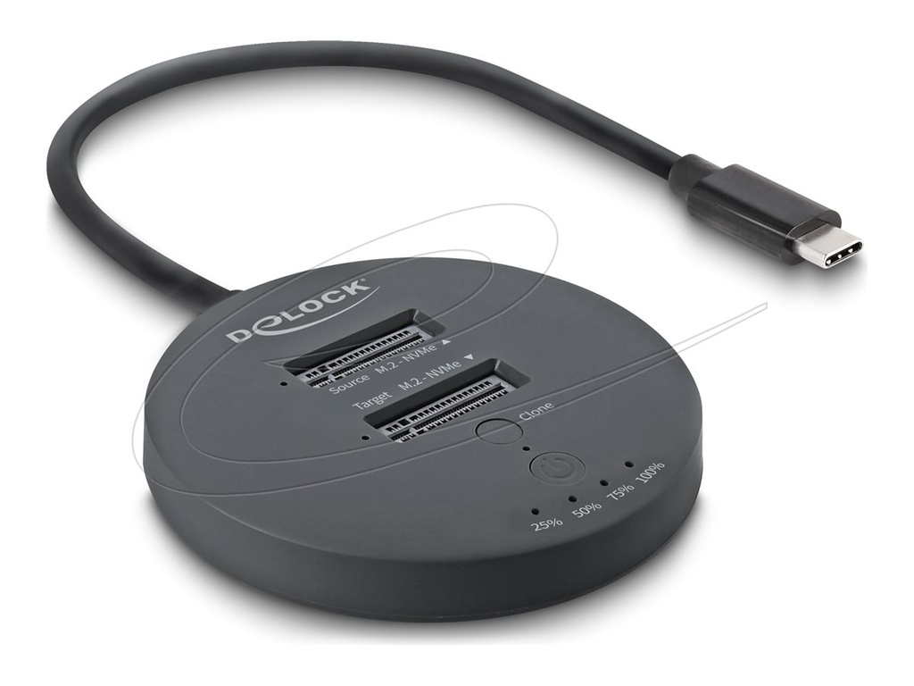 [64364] Delock SSD-Dockingstation - 20 Gbps, Klonfunktion Schächte: 2
