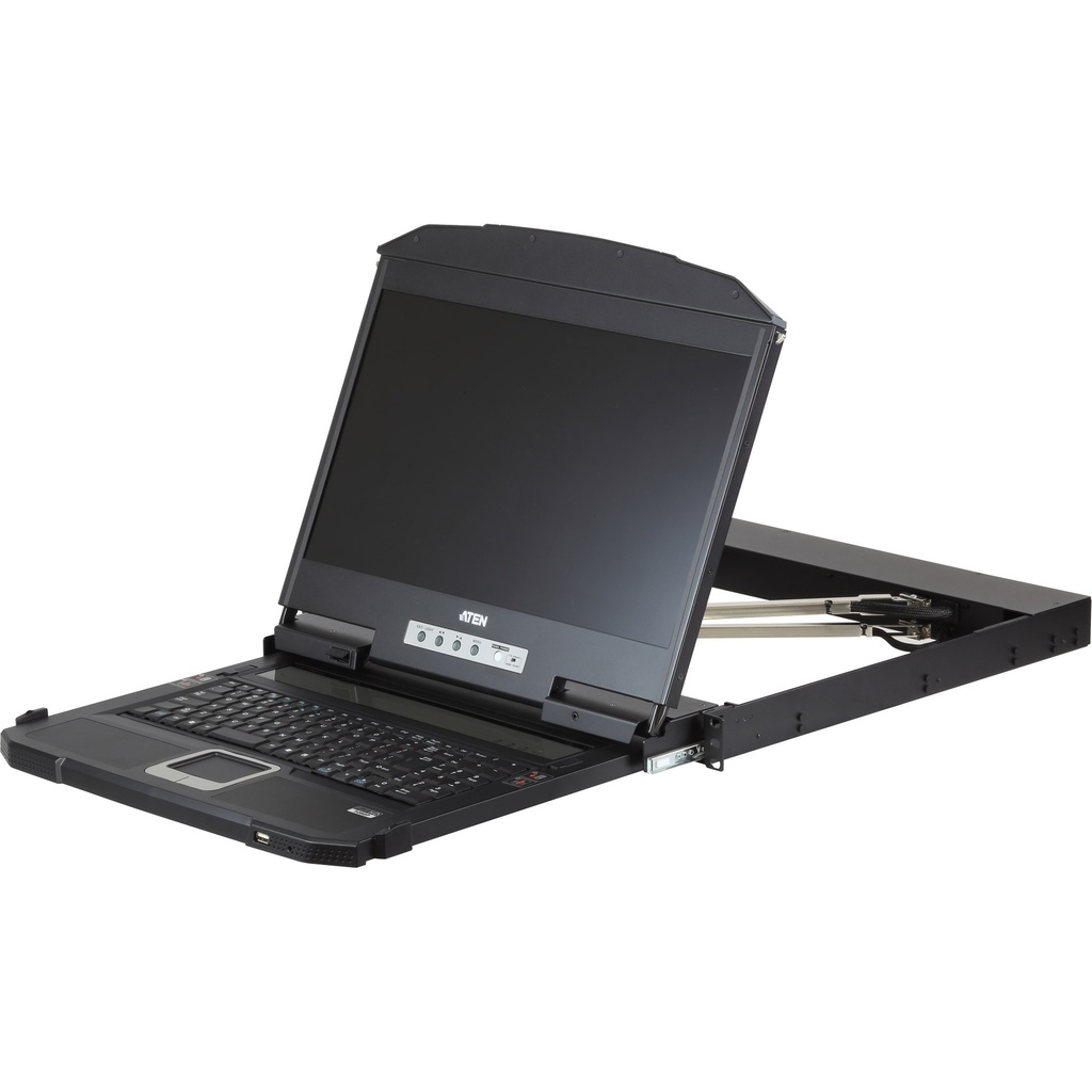 ATEN CL3800NW - 47 cm 18.5" - 1920 x 1080 Pixel - 350 cd/m? - 1000 1 - 178° - KVM-Konsole