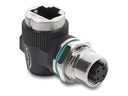 Delock Netzwerkadapter - 4-polig M12-D (W)