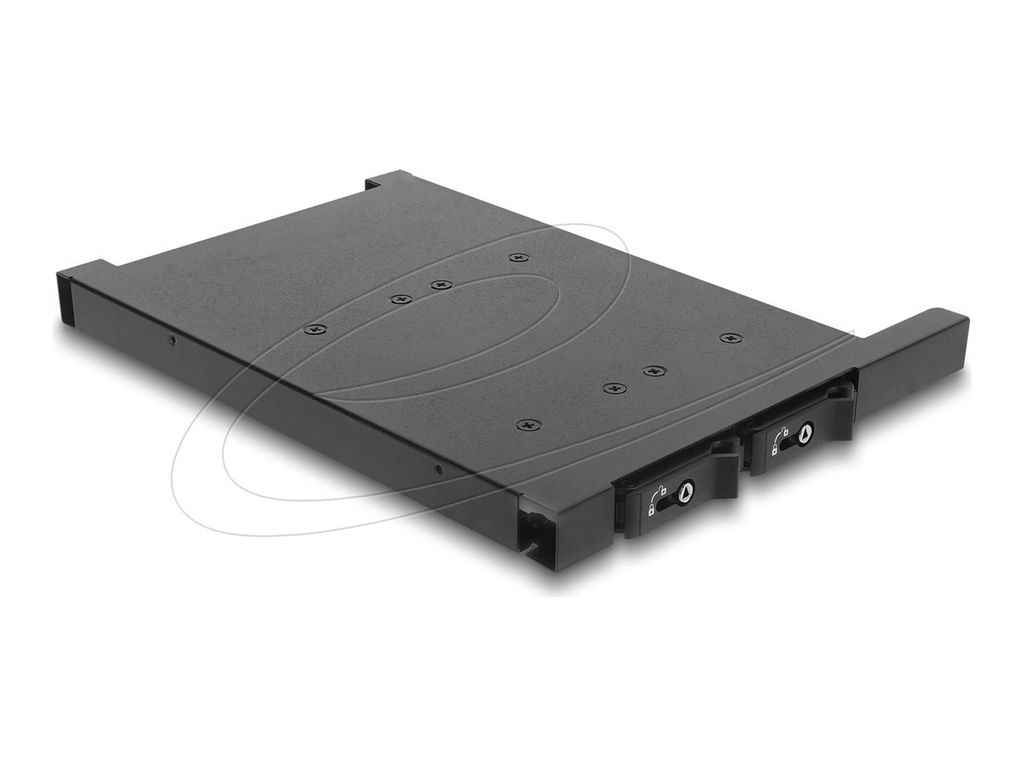 [47138] Delock Mobiles Speicher-Rack - M.2 - Schwarz