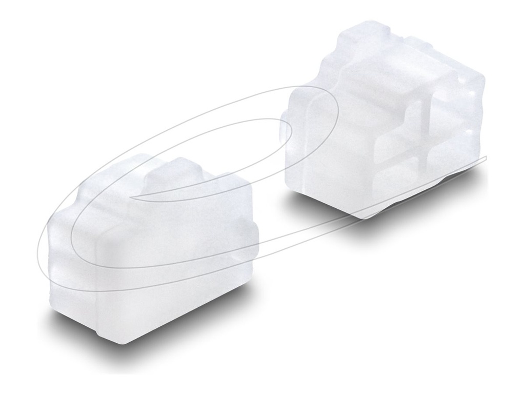 [87493] Delock Stecker-Staubschutz - durchsichtig (Packung mit 10)