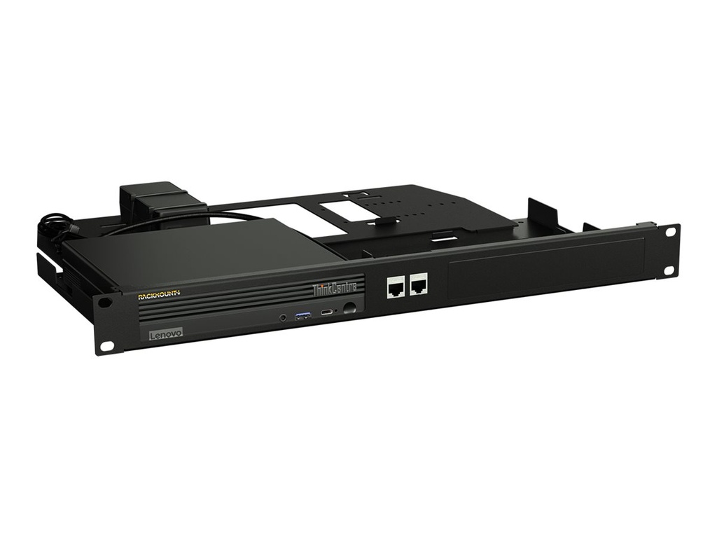 [RM-LV-T1] Rackmount.IT Montagesatz für Netzwerkgeräte - Rack montierbar - Jet Black - 1U - 48.3 cm (19")