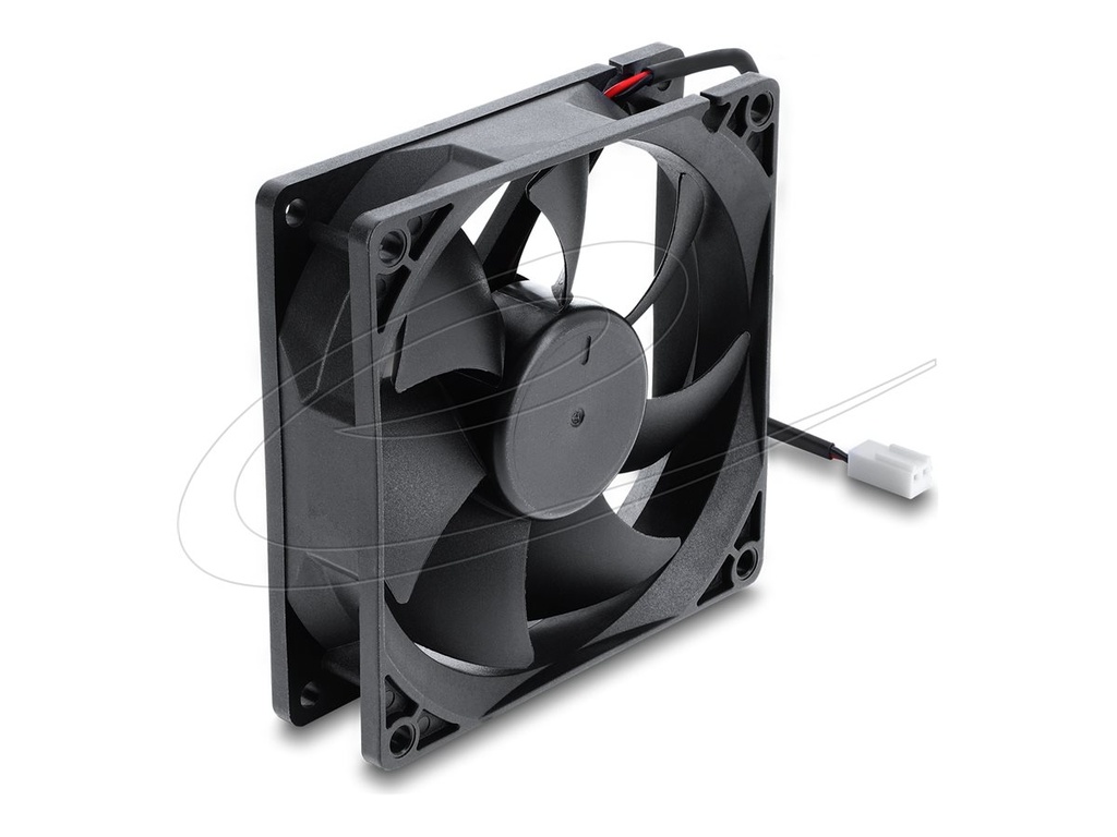 [67447] Delock Axiallüfter DC 92 x 92 25 mm mit Lüfteranschluss schwarz - Gehäuse-Lüfter