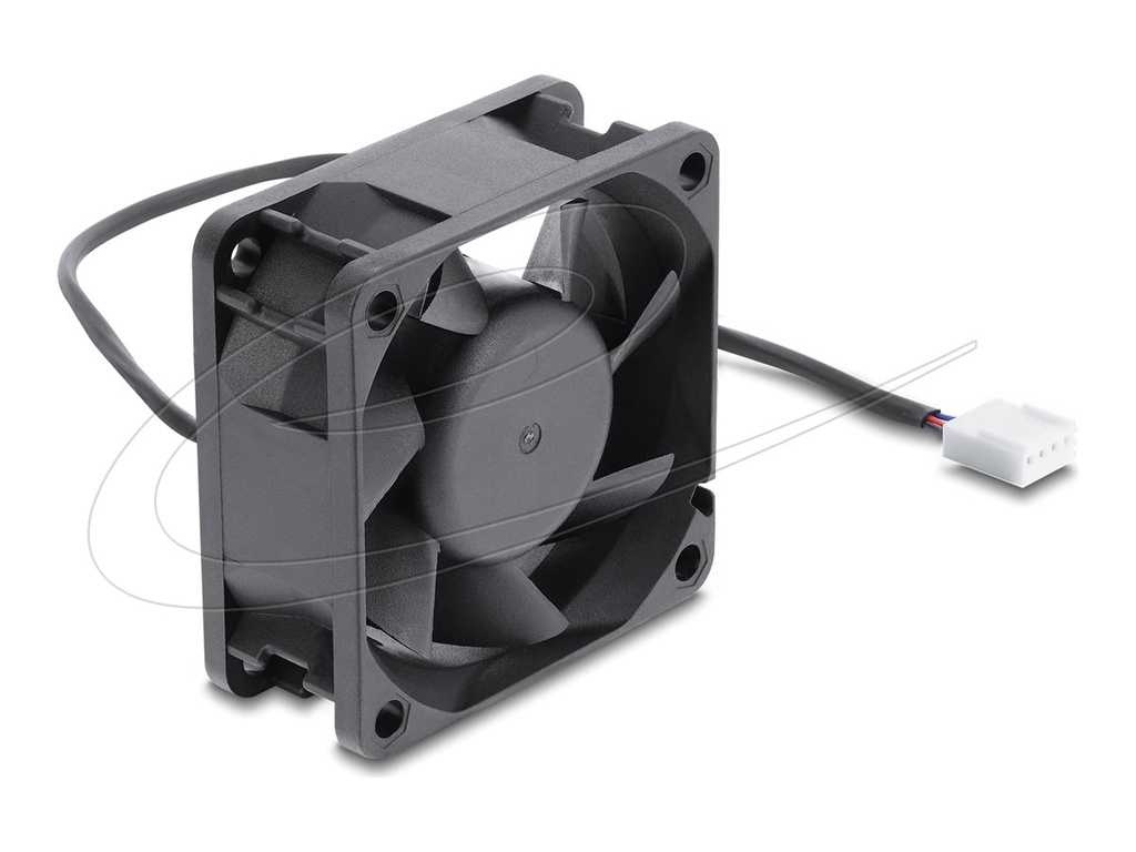 Delock Gehäuselüfter - axial - 60 mm - Schwarz