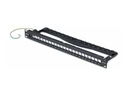 StarTech.com Startech - Leeres Keystone-Patchpanel - mit Kabelmanagementleiste, für RJ45 - geeignet für Wandmontage, Rack montierbar - CAT 6a/8 - STP/UTP - Schwarz - 1U - 48.3 cm (19")