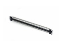StarTech.com Startech - Leeres Keystone-Patchpanel - für RJ45 - geeignet für Wandmontage, Rack montierbar - CAT 6a/8 - STP/UTP - Schwarz - 1U - 48.3 cm (19")