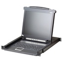 ATEN CL1000N Konsole GB USB-PS/2 VGA Englische Tastatur - KVM-Umschalter - PS/2