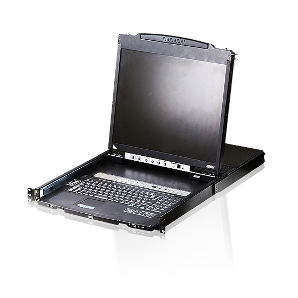 ATEN CL5816N IT LCD KVM Sw USB-PS/2 VGA Tastaturlayout Italien - KVM-Umschalter - 16-Port