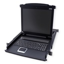ATEN CL1000M Konsole IT PS/2 VGA Tastaturlayout Italien - KVM-Umschalter - PS/2