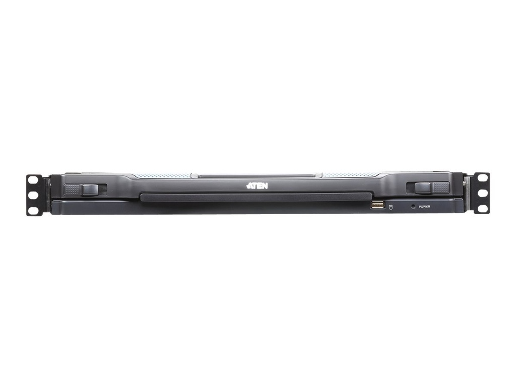 ATEN Slideaway CL5708IN - KVM-Konsole mit KVM-Switch - 8 Anschlüsse - PS/2, USB - Französisch - 48.3 cm (19")
