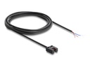Delock Light barrier - forked, 5 mm, Type U, with 4 open cable ends, PNP, L/D switchable, 2 m
