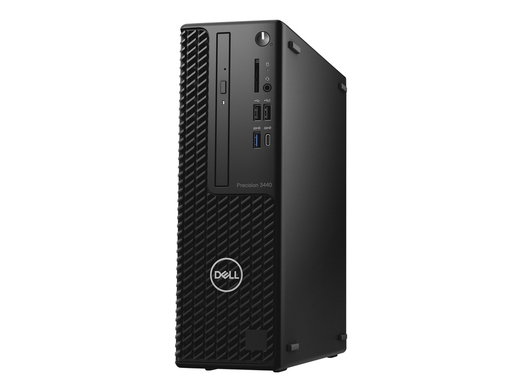 Dell Precision 3440 Small Form Factor - SFF - 1 x Core i7 10700 / 2.9 GHz - vPro - RAM 16 GB - SSD 512 GB - DVD-Writer - Quadro P1000 - 1GbE - Win 10 Pro 64-Bit - Monitor: keiner - Schwarz - BTP - mit 1 Year Basic Onsite (CH, IE, UK - 3 Years)