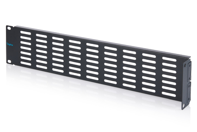 DIGITUS Blindabdeckung mit Lüftungsgitter und Scharnier für 482,6 mm (19")-Schränke