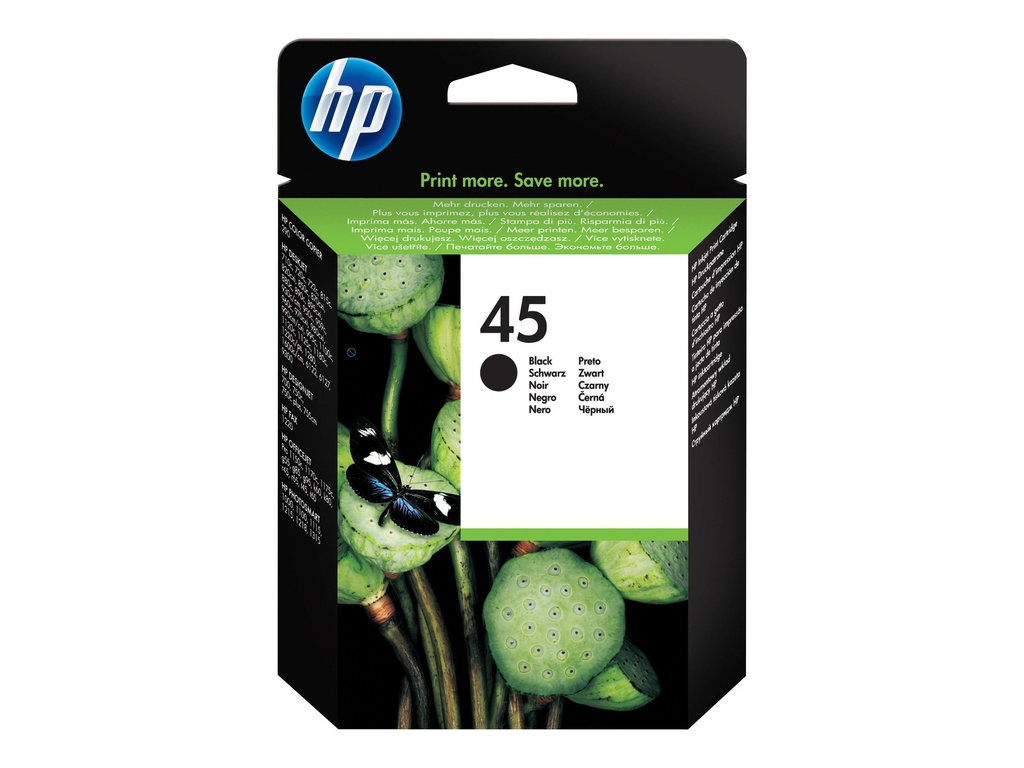 HP 45 - 42 ml - Groß - Schwarz - original - hängende Box