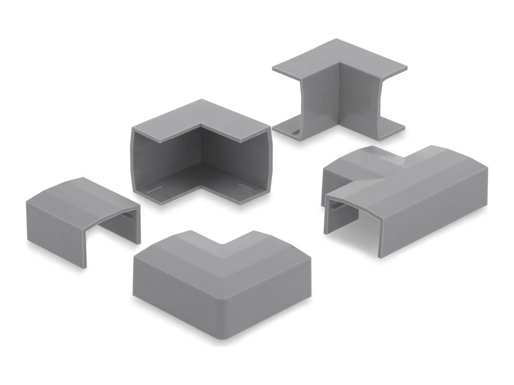 [22095] Delock Kabelkanal-Verbindungsstück - for 24 x 14 mm cable duct - Grau (Packung mit 5)