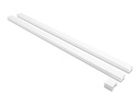 Delock Kabelkanal - self-adhesive with sliding cover, 40 x 19 mm incl. connector - Montage an Fußleiste, Deckenmontage möglich, Tisch montierbar, montierbare Möbel, geeignet für Wandmontage - weiß - 1 m (Packung mit 2)