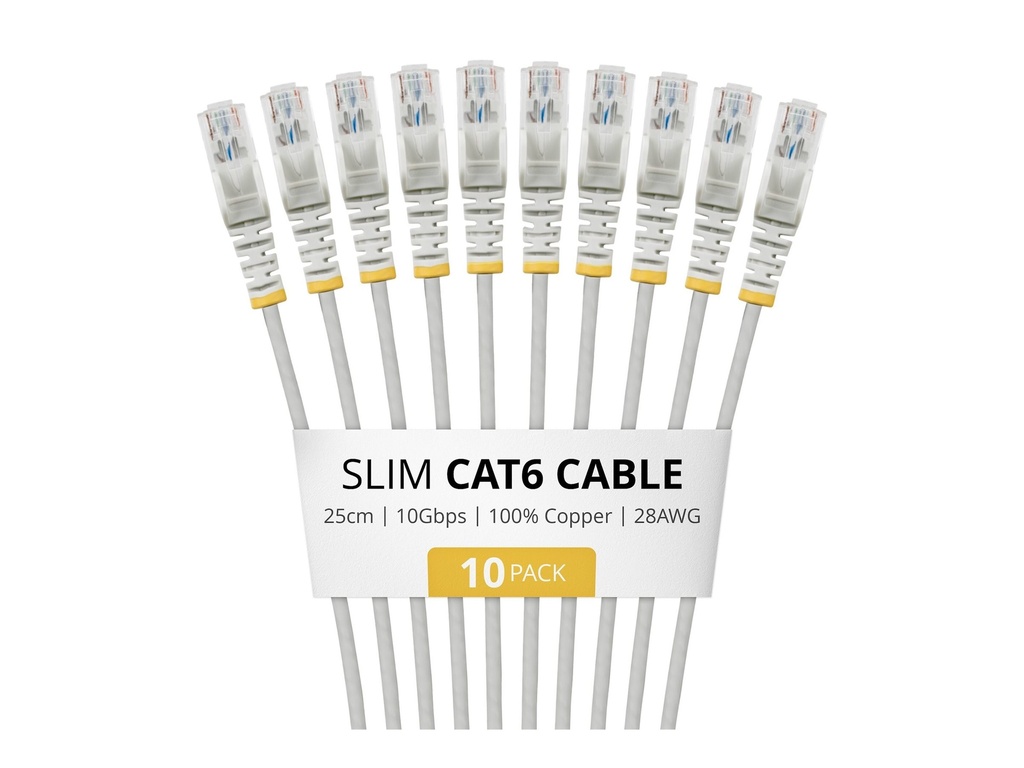 [N6PAT25CMGRS10PK] StarTech.com Startech - Patch-Kabel - RJ-45 (M) zu RJ-45 (M)