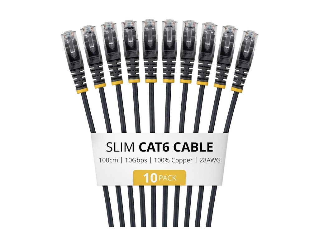 [N6PAT100CMBKS10PK] StarTech.com Startech - Patch-Kabel - RJ-45 (M) zu RJ-45 (M)