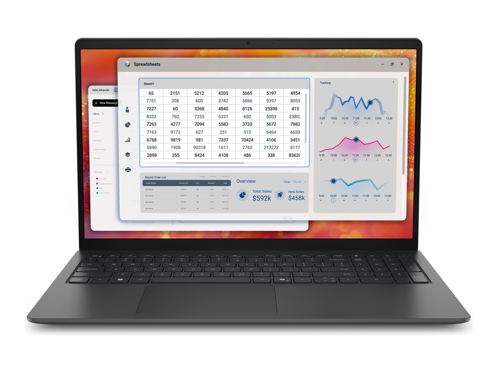 [63WCK] Dell Pro 15 Essential PV15265 - AMD Ryzen 5 220 / 3.2 GHz - Win 11 Pro - Radeon 740M - 16 GB RAM - 512 GB SSD NVMe - 39.6 cm (15.6")