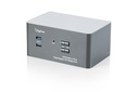 DIGITUS KVM-Switch, 2-Port, Triple-Display, 4K, DisplayPort