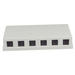 Synergy 21 Keystone Modulträger Patchpanel für 6x TP-Modul Aufputz weiss ABS