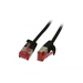 Synergy 21 Patchkabel RJ45, CAT6 250Mhz, 0,25m schwarz, U/FTP, slimline rund d=3,6mm, -• Kabeltyp: U/FTP - rund