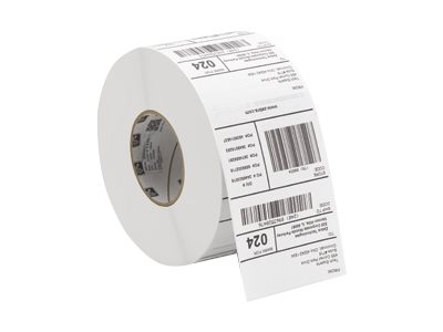 Zebra Z-Select 2000T - Papier - matt - permanenter Acrylklebstoff - Oberseite beschichtet - 139 Mikron - weiß - 102 x 25 mm 2000 Etikett(en) (2 Rolle(n)