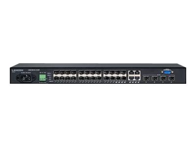 Lancom GS-2328F - Switch - managed - 20 x Gigabit SFP + 4 x 1 Gigabit / 10 Gigabit SFP+ + 4 x Combo Gigabit Ethernet/Gigabit SFP