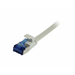 Synergy 21 Patchkabel RJ45, CAT6A 500Mhz, 0,5m, grau, U/FTP, flach, TPE(Superflex), AWG32,