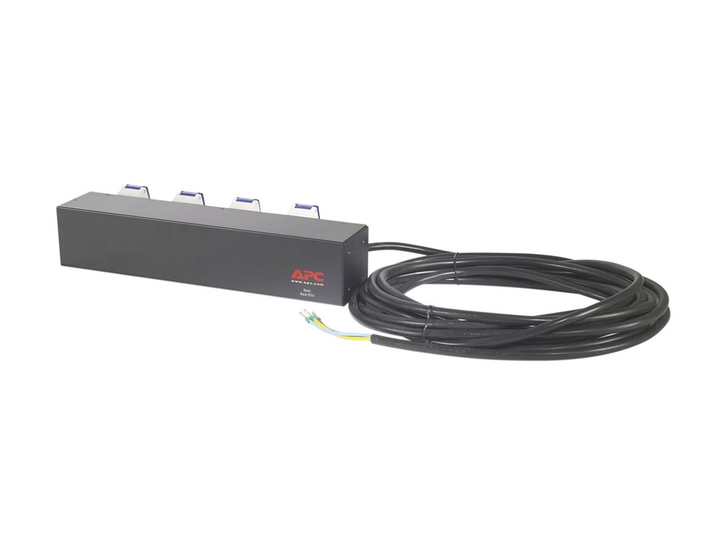 APC Basic Rack PDU - Steckdosenleiste (Rack - einbaufähig) - Wechselstrom 230 V - Eingabe, Eingang fest verdrahtet - Ausgangsanschlüsse: 4 (IEC 60309)