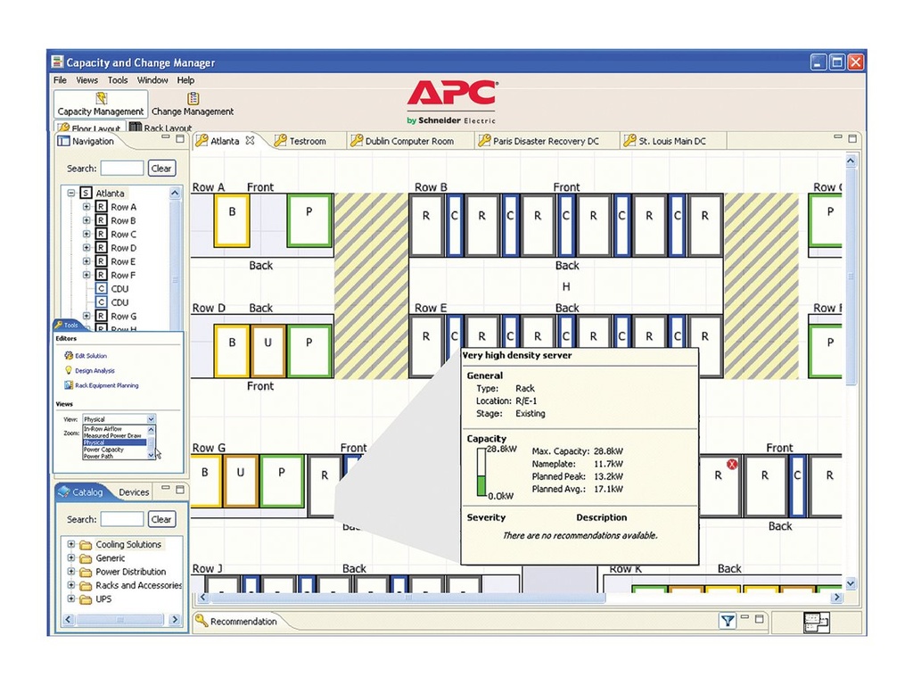 APC InfraStruXure Operations Floor Catalog Creation