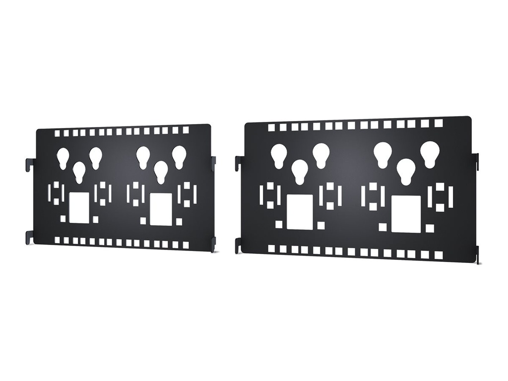 APC Cable Management - Kabel-Management-Kit - Schwarz (Packung mit 2)